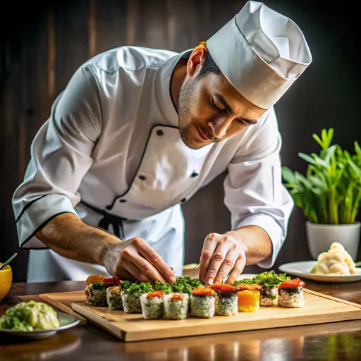 ซูชิธัญพืชและผักสีรุ้ง